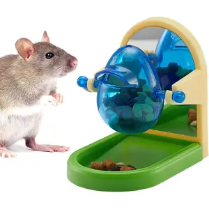 Rat Enrichment Toys, Interactive Foraging Toys For Rats, Intelligence Growth Rat Enrichment Puzzle Games, Treat Dispensing Slow Feeder for Rats Cage Toy, Bird Foraging Toy for Parakeet Conure (1Pcs)