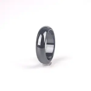 Magnetic Arc Hematite Ring for Men Women European American Style Couples Fashion Jewelry