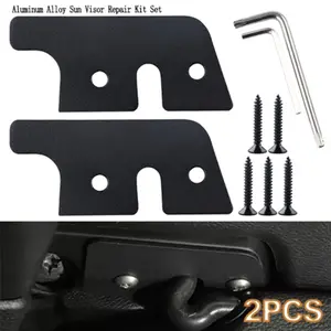 Solid Alloy Car Sunshade Bracket Repair Kit, Anti-Slosh Interior Sunshade Fixing Accessories, For Jeep Wrangler JK 2018/Wrangler 2018-2023/Gladiator 2020-2023