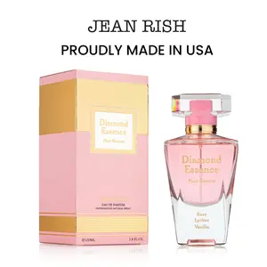 Diamond Essence, Jean Rish, Women Perfume,  Eau De Parfum (3.4 Fl Oz / 100ml) with Rose, Lychee, Vanilla - Long Lasting and Luxury Fragrance, Made In USA