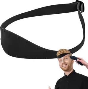 Silicone Hairline Trimmer Guide for Men - Adjustable Haircut Band Template for Fade, Taper & Buzz Styles - Haircare Tool for DIY Home Grooming