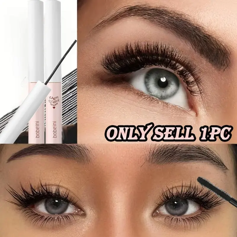 Fine brush lengthening lower lash mascara, vivid cartoon big eyes, distinct curly lashes, waterproof sweatproof smudge-resistant makeup