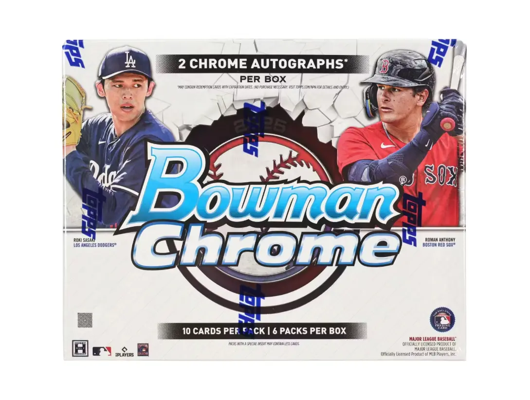 2025 Bowman Chrome Baseball Hobby Box (2 Chrome Auto)