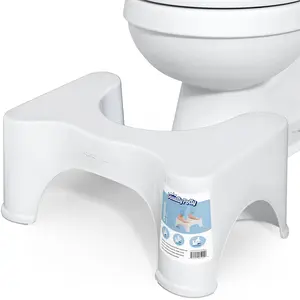 Squatty Potty - 9 Inch Original White Toilet Stool - Doctor Recommended - Relieves Bloating - Feel Lighter Squatty Potty - 9 Inch Original White Toilet Stool - Doctor Recommended - Relieves Bloating - Feel Lighter