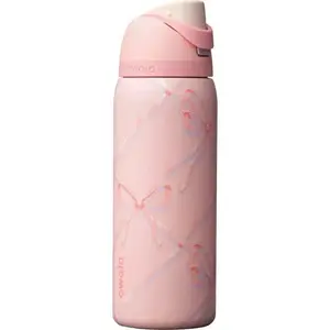 Owala Sugar Plum Fairy 32 Oz FreeSip Water Bottle Holiday Edition Pink and Owala 32oz FreeSip Stainless Steel Water Bottle – Pink Ribbon Toile-2026 Gift