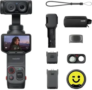 Insta360 Luna Ultra 8K Gimbal 360° Action Camera - Cosmic Black, Standard Bundle + All accessories