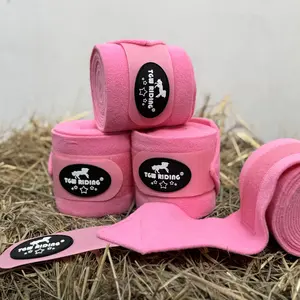 Horse Fleece Bandages, 4 Counts/set Double Brush Single Shake Fabric Horse Leg Wraps, Equestrian Supplies