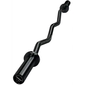 French Fitness Black 47" Olympic EZ Curl Bar (New)
