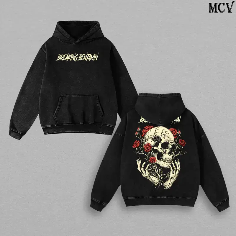Breaking Benjamin Band Tee Washed – Vintage Heavy Cotton Oversize Unisex Metal Rock Band T-Shirt, Sweatshirt & Hoodie, Post-Grunge Alternative Rock Streetwear, Retro Y2K Tour Concert Merch Graphic Top for Music Fans