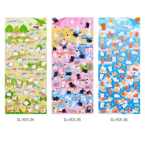 4 pcs/lot Cute Animal Foam Penguin Panda Shiba 3D Decorative Stationery Stickers Scrapbooking DIY Diary Album Stick Label