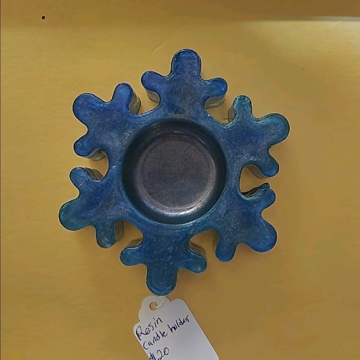 resin candle holder