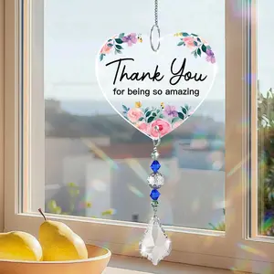 1pc Crystal Sunlight Catcher Decorative Hanging Ornament, a very direct and sincere compliment, suitable as a birthday/wedding/anniversary/graduation gift, Thanksgiving/Christmas/New Year/Valentine's Day gift, or home decoration.