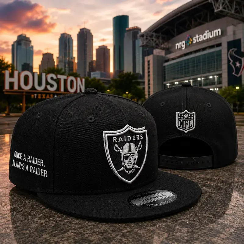 Las Vegas Raiders Black and White 9FIFTY Snapback – Flat Brim Snapback Baseball Hat Streetwear Hip Hop Unisex Premium