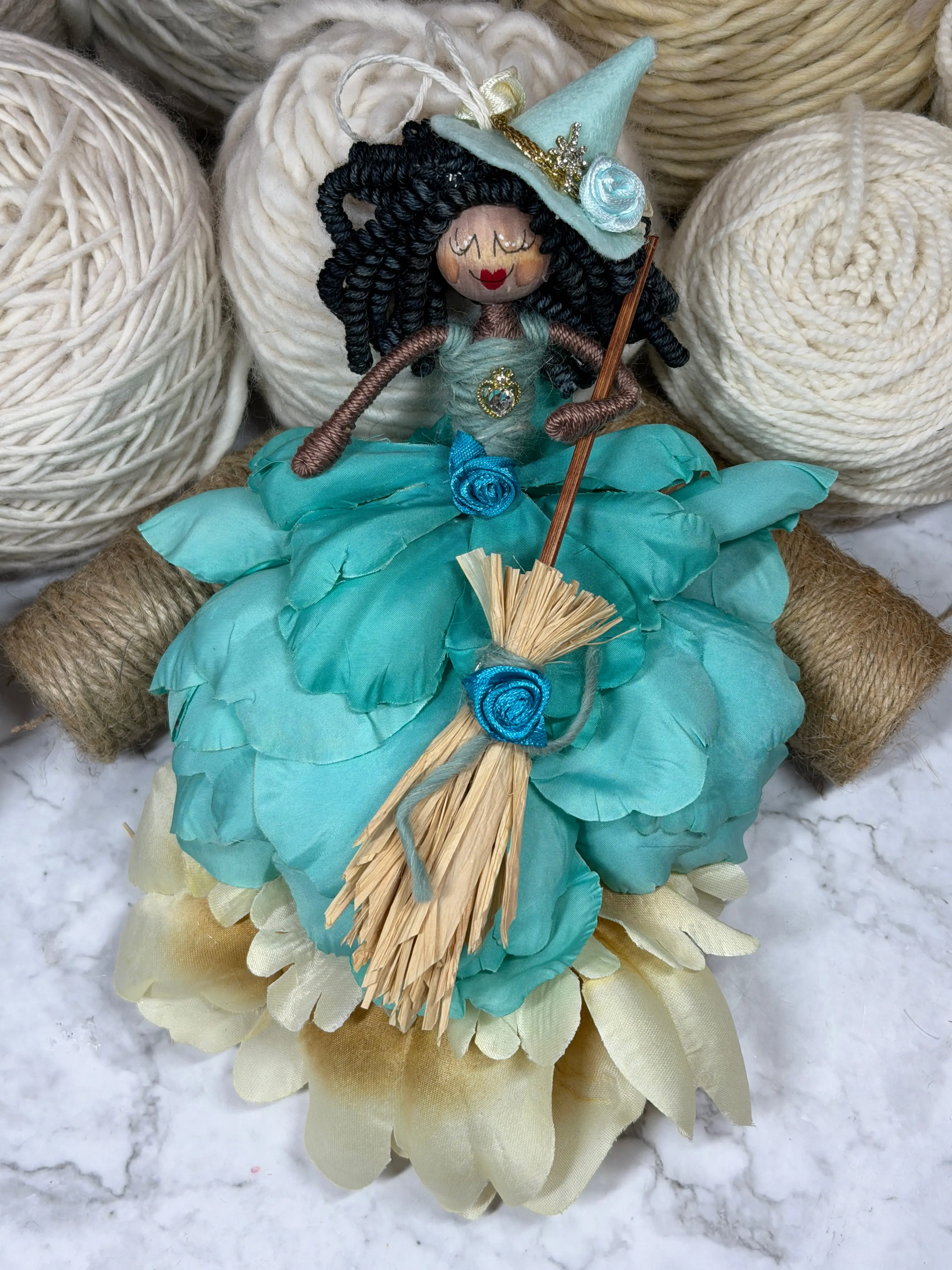 Sabrina SkySpell Witch | Handmade One-of-a-Kind Collectible Art Doll