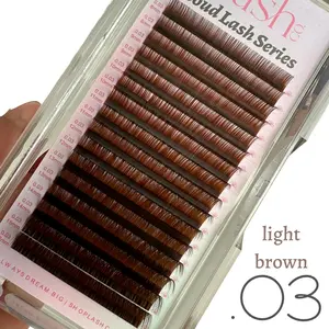 Light Brown Cloud Lash Trays - .03 Diameter Light Brown Cloud Lash Trays - .03 Diameter