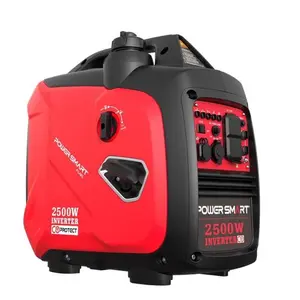 Powersmart 2500W Inverter Gas Generator(HB5020 HB5020C) ,39-Pound RV Ready Outdoor Generator, Parallel Capability, Quiet Generator for Home Use,Camping,Low Fuel Consumption,Portable,Quiet Operation,Outdoor Use, Hurricane,Emergency