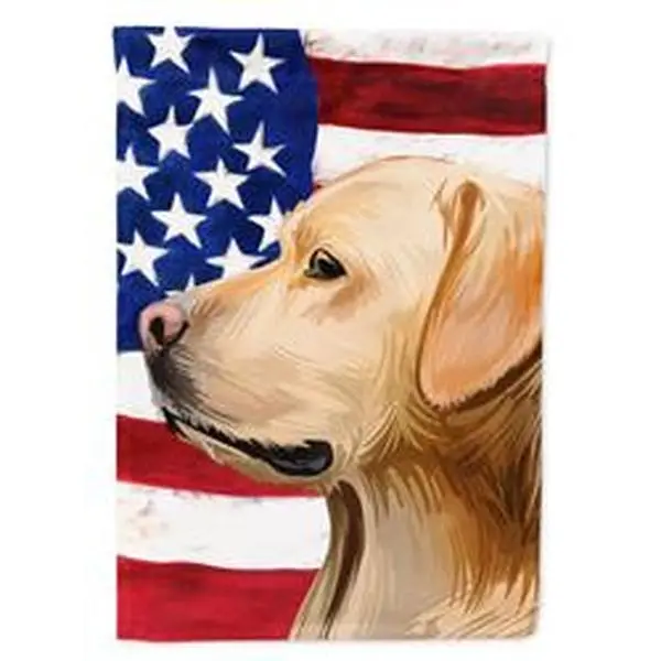 Labrador Retriever American Canvas House Flag - 28 x 0.01 x 40 in.