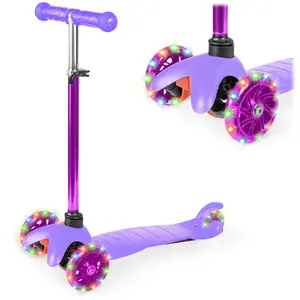 Best Choice Products Kids Mini Kick Scooter Toy w/ Light-Up Wheels and Height Adjustable T-Bar Best Choice Products Kids Mini Kick Scooter Toy w/ Light-Up Wheels and Height Adjustable T-Bar
