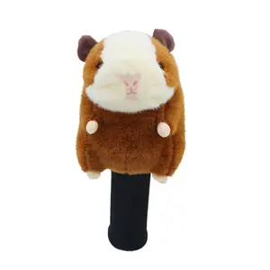 Guinea Pig Golf Club Headcover Plush Animal Wood Driver Head Protector Cover Soft Plush Material Anti-Slip Interior Golf Accessories Men Women Golfer Gift