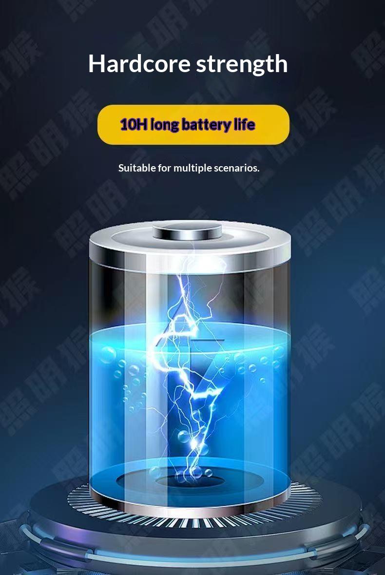 Silicone headlight LED mini multifunctional wave sensing head mounted light COB outdoor fishing and hiking strong light far and near bald head light | Multi level adjustment | Ultra lightweight and portable