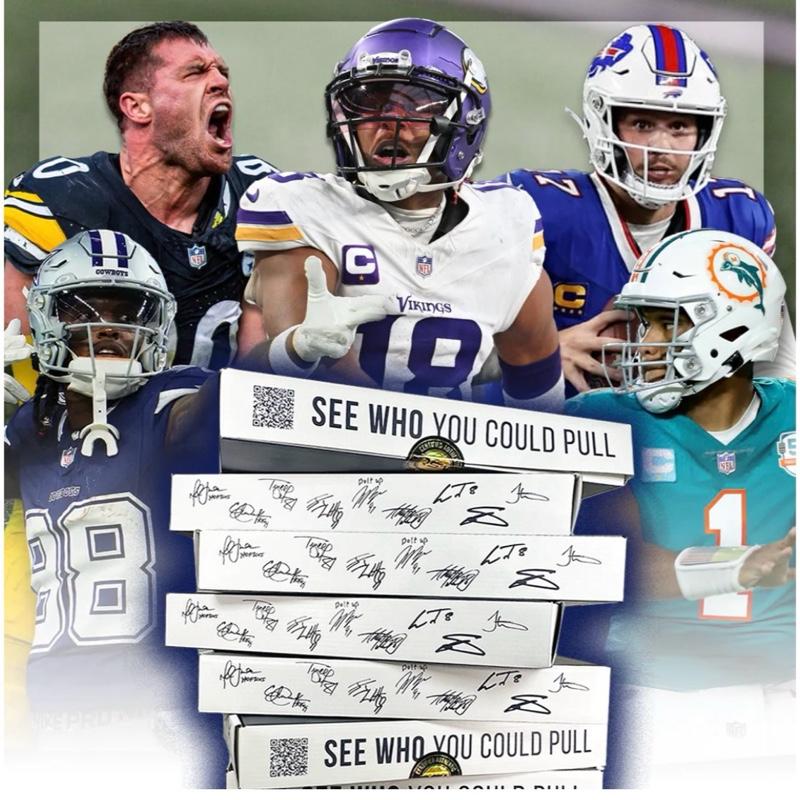 1 box JERSEY BREAK 33 SPOTS Autographed NFL Jersey Current Ballers - PYT Jersey Break with a Guaranteed Sports Card