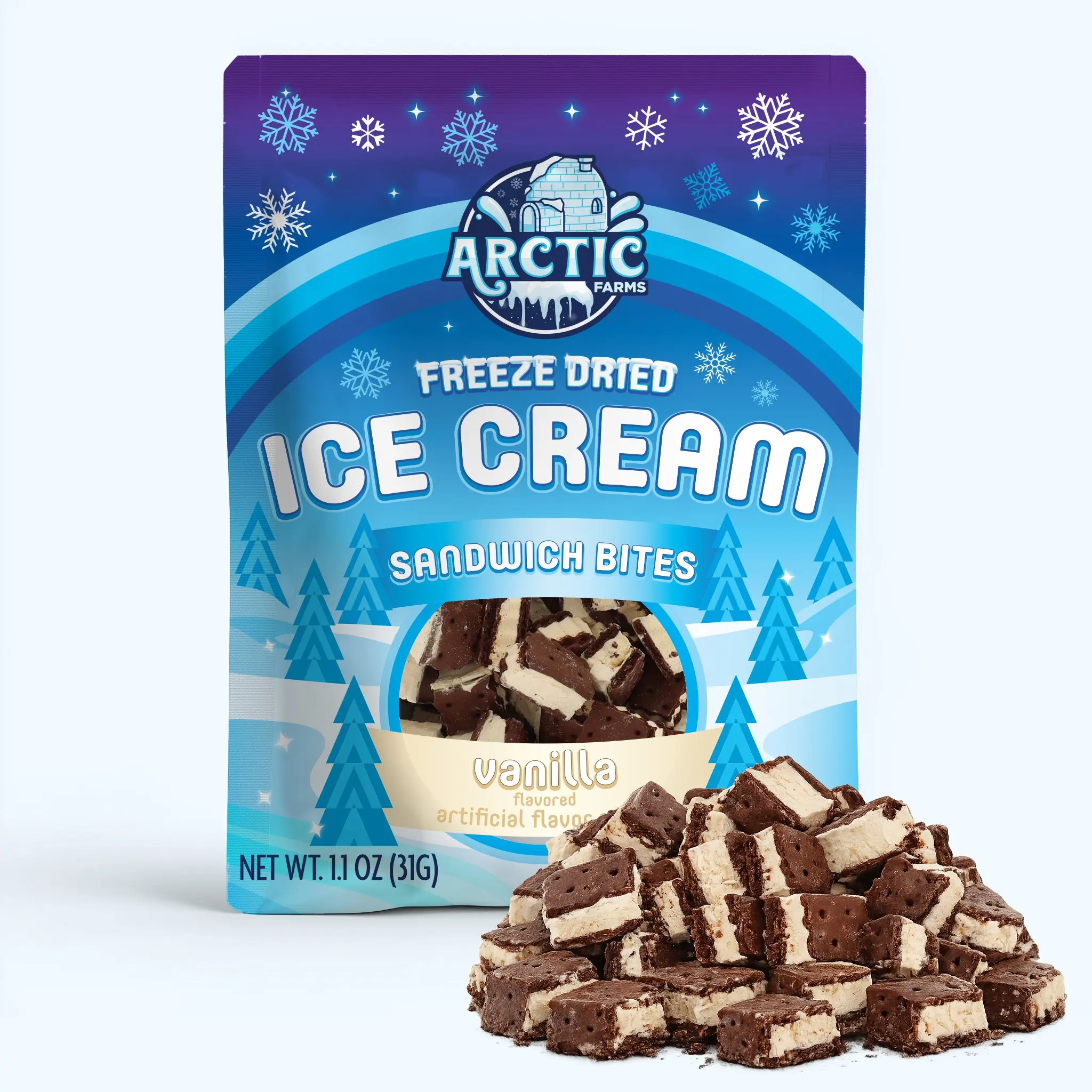 Freeze Dried Ice Cream Sandwich Bites Freeze Dried Ice Cream Sandwich Bites