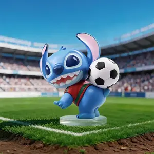 MINISO Disney Stitch Goal! Match Ready Series Blind Box | Mystery Figure Toy | Cute Sports Stitch Collectible | Single Box or Full Set 8pcs | Birthday Gift for Disney Fans