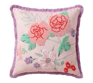 Hallmark 18" x 18" Bloom for Mom Cotton Decorative Pillow Hallmark 18" x 18" Bloom for Mom Cotton Decorative Pillow