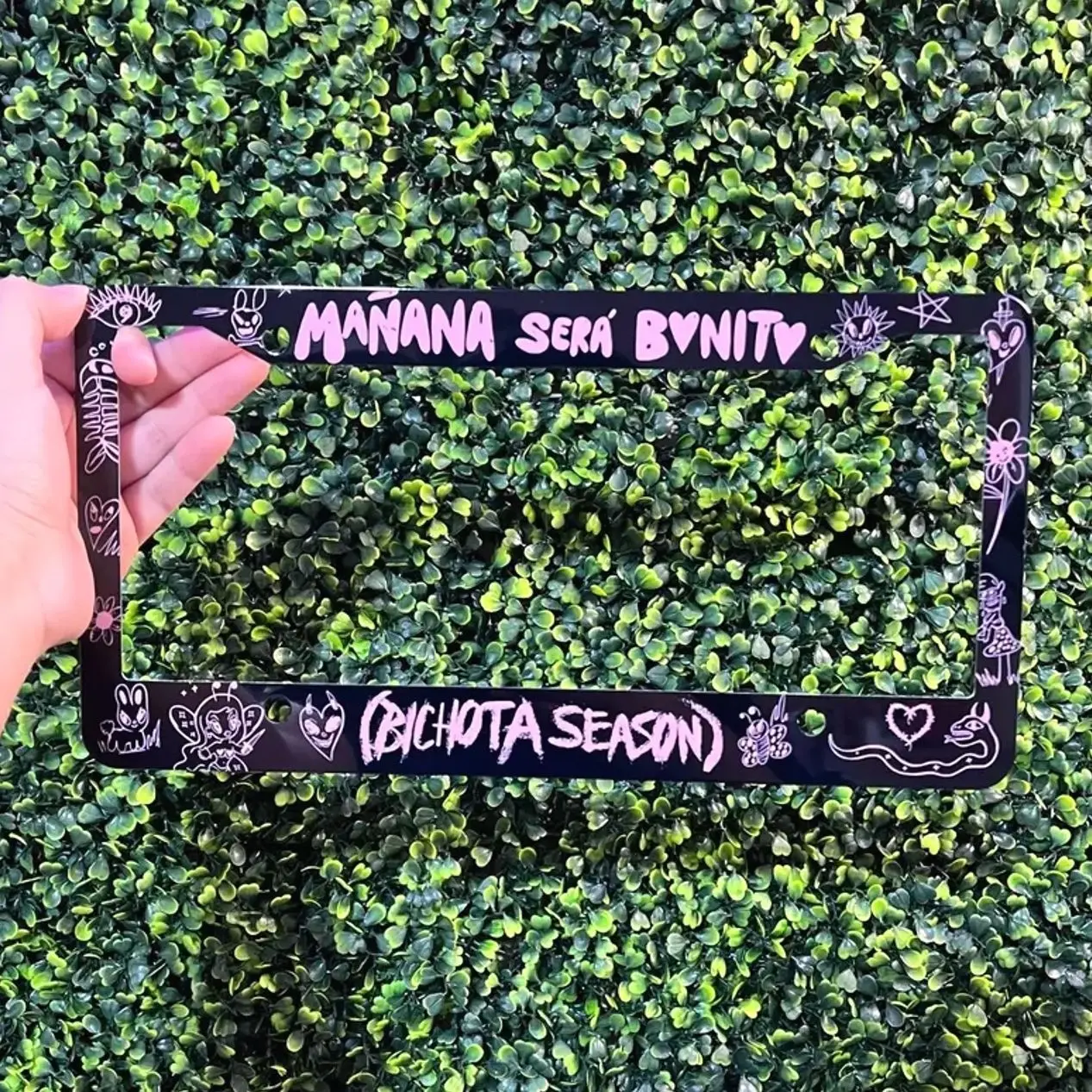 MSB Black & Pink License Plate Frame 001