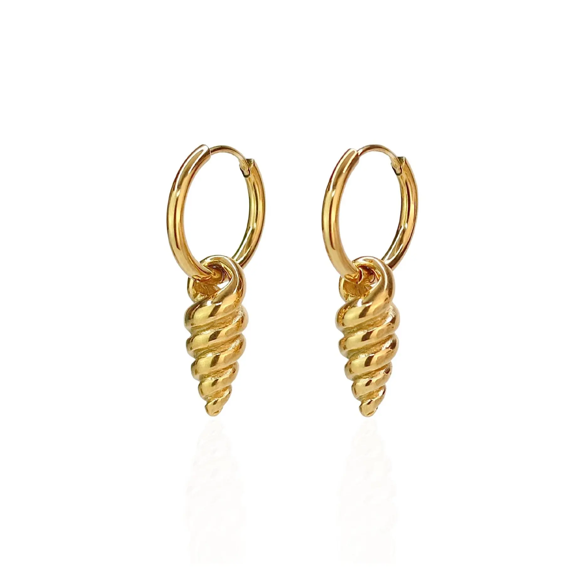Cords Club Spiral Shell Hoops