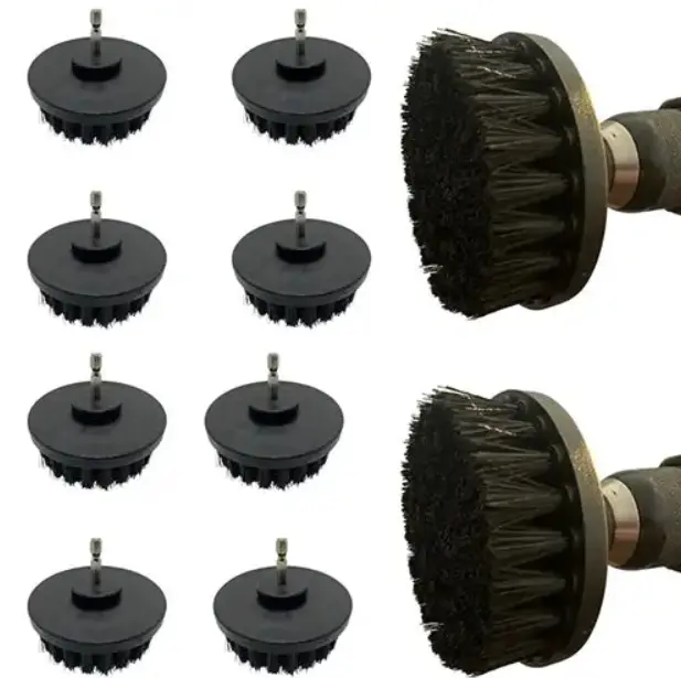 10 Pack 4" Drill Brush - Hard Bristle - Bulk Pricing