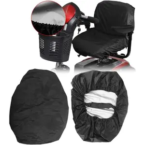 Electric Wheelchair Seat Cover,Elderly Disable Wheelchair Seat Protector Accessories,Professional Waterproof Mobility Scooter Seat Cover(Black)