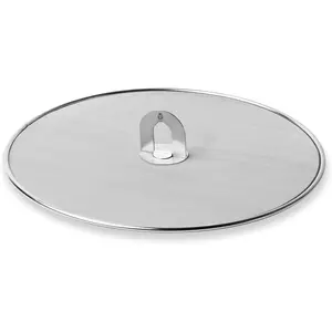 Splatter Screen for Kitchen, 304 Stainless Steel Fine Mesh Splatter Screen for Frying Pan, 13  Splatter Guard with Fold Flat Knob