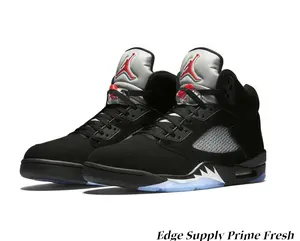 High-Top Retro Basketball Sneakers – Black Leather & Mesh with Silver Reflective Tongue, Translucent Ice Blue Sole for Streetwear & Casual Wear
