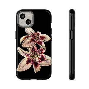 Hand Painted Flower Tough Phone Case, Y2K Aesthetic, Trendy, viral tough phone case, gift for her,phone Case Suitable for Iphone 11/12/13/14/15/16/17 Pro Promax Plus Air