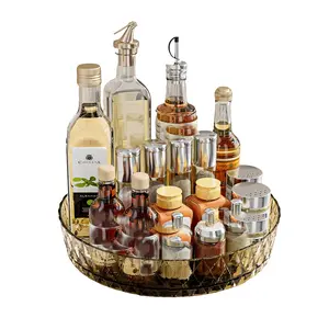 360° Rotatable Fruit Basket, 1 Count Fruit & Vegetable Storage Basket, Multipurpose Fruit Plate, Kitchen & Bathroom Storage Organizer