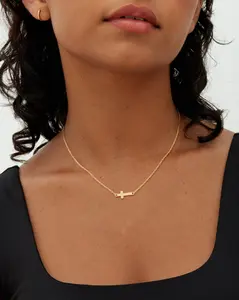 TEWIKY Cross Necklace Dainty Simple Pendant with Elegant Hypoallergenic Jewelry Party Daily Wear For Women Fashion Items Holiday gifts