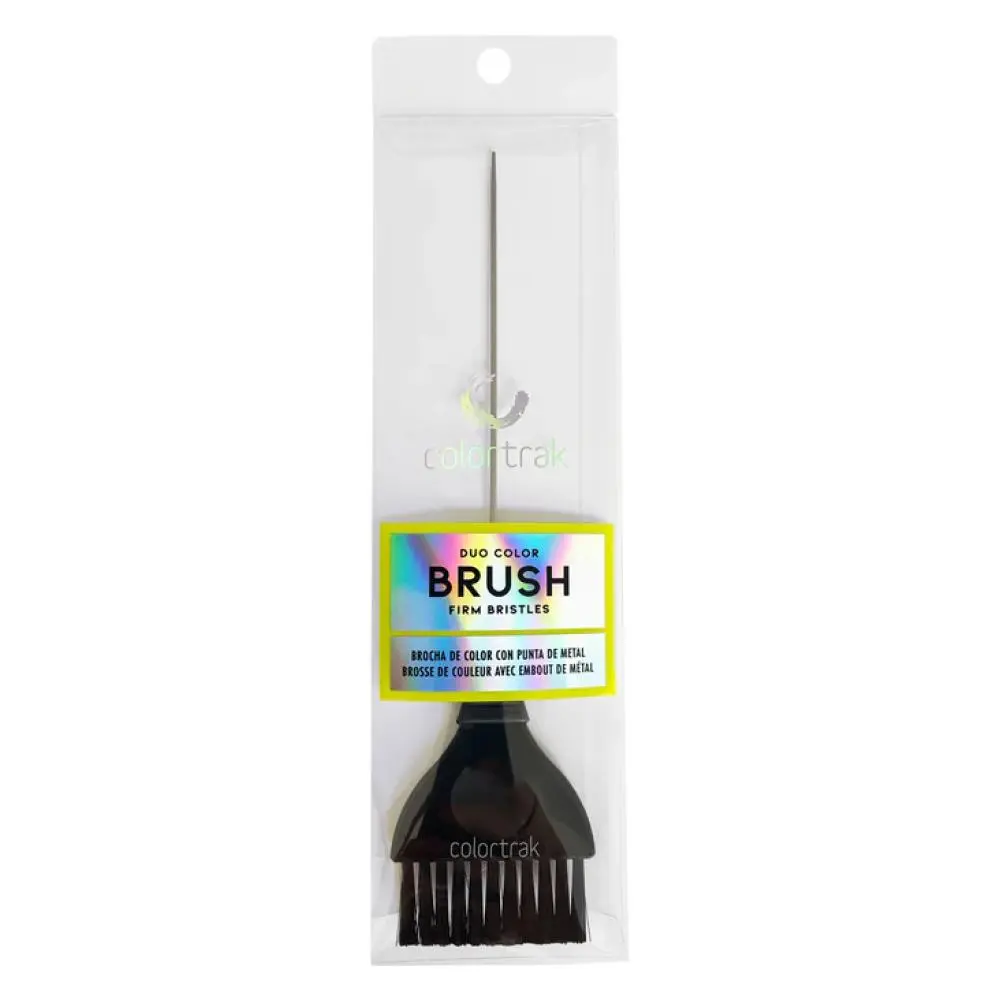 Colortrak Duo Color Pintail Brush - Professional Haircare Styling Tool for Hair Grooming & Styling, Firm Bristles, Fatigue Prevention, Sectioning Aid, Contoured Grip with Thumb Groove, Ergonomic Rubber Handle, Styling Tools