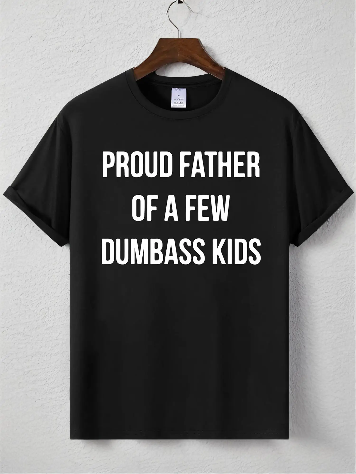 Men's Regular Fit Letter Print Round Neck Tee, Casual Streetwear Slogan Graphic Short Sleeve T-shirt for Summer, Graphic Tees, Graphic Tees for Men, C