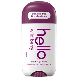 hello wild berry aluminum free deodorant with shea butter