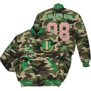 Camo Style A.K.A Varsity Jacket,  Varsity Jacket 1908 Printed Baseball Jacket, Transcend Motto Edition Jacket Fraternity Jacket, 90s Hip Hop Baseball Jacket, Men Women Sports Lightweight Jacket