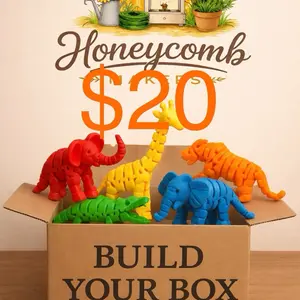 Honeycomb Makers Build-A-Box - Personalize Your Collection with Articulating Figures or Statues - Gift for Any Occasion - Choose Your Own Styles and Sizes