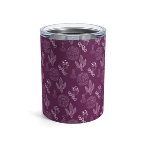 Don't Chase Attract, Purple Tumbler 10oz Positive Energy Cup, Manifestation Gift, Law of Attraction Gift
