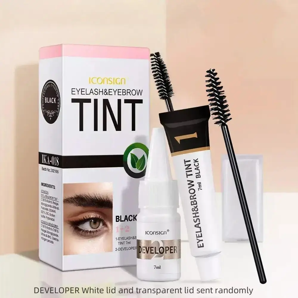 2 In 1 Eyebrow Pomade With Brush, 5pcs/set Waterproof Eyebrow Dye Kit Eyebrow Makeup Gel, Long Lasting Eyebrow Coloring Kit, Easy For Use, Cosmetic, Eyebrow Tinting Kit, Eyebrow Dye Paste