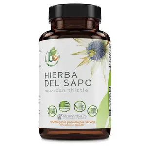 Hierba del Sapo (Mexican Thistle) - 90 Vegetable Capsules - 1000mg Per Serving - Authentic 100% Natural Eryngium carlinae - Vegan, Non-GMO & Gluten-Free - Traditional Support for Metabolic Balance & Systemic Cleansing - by BEXPERTSUSA