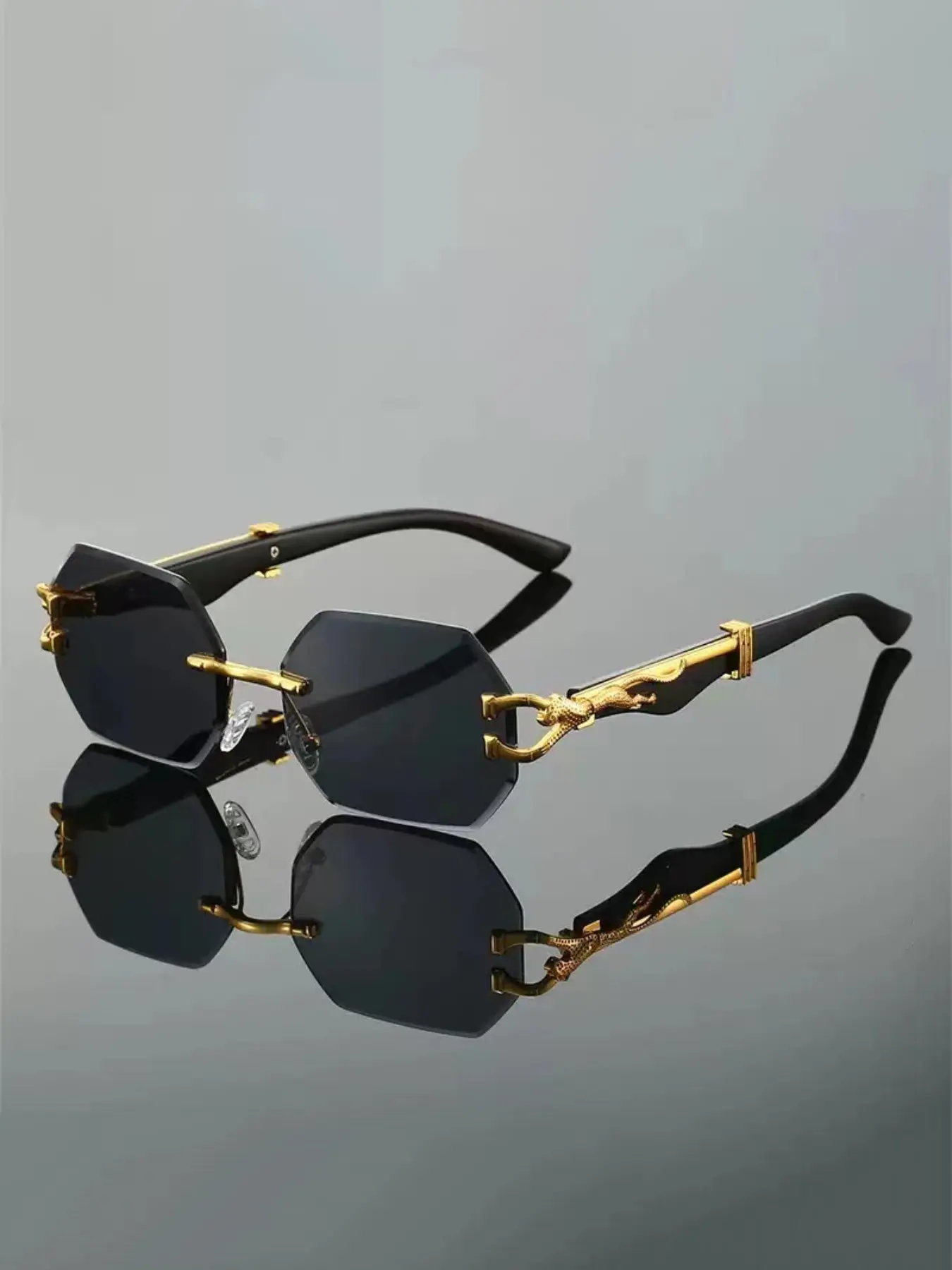 1pc Men'S Cool Copper Full Rim Pc Polycarbonate Decorative Glasses | Fashion, For Daily Leisure, Business Style