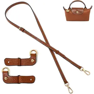 Purse Strap Leather Purse Crossbody Adjustable Shoulder Strap for Suitable for Long Champ Handbags
