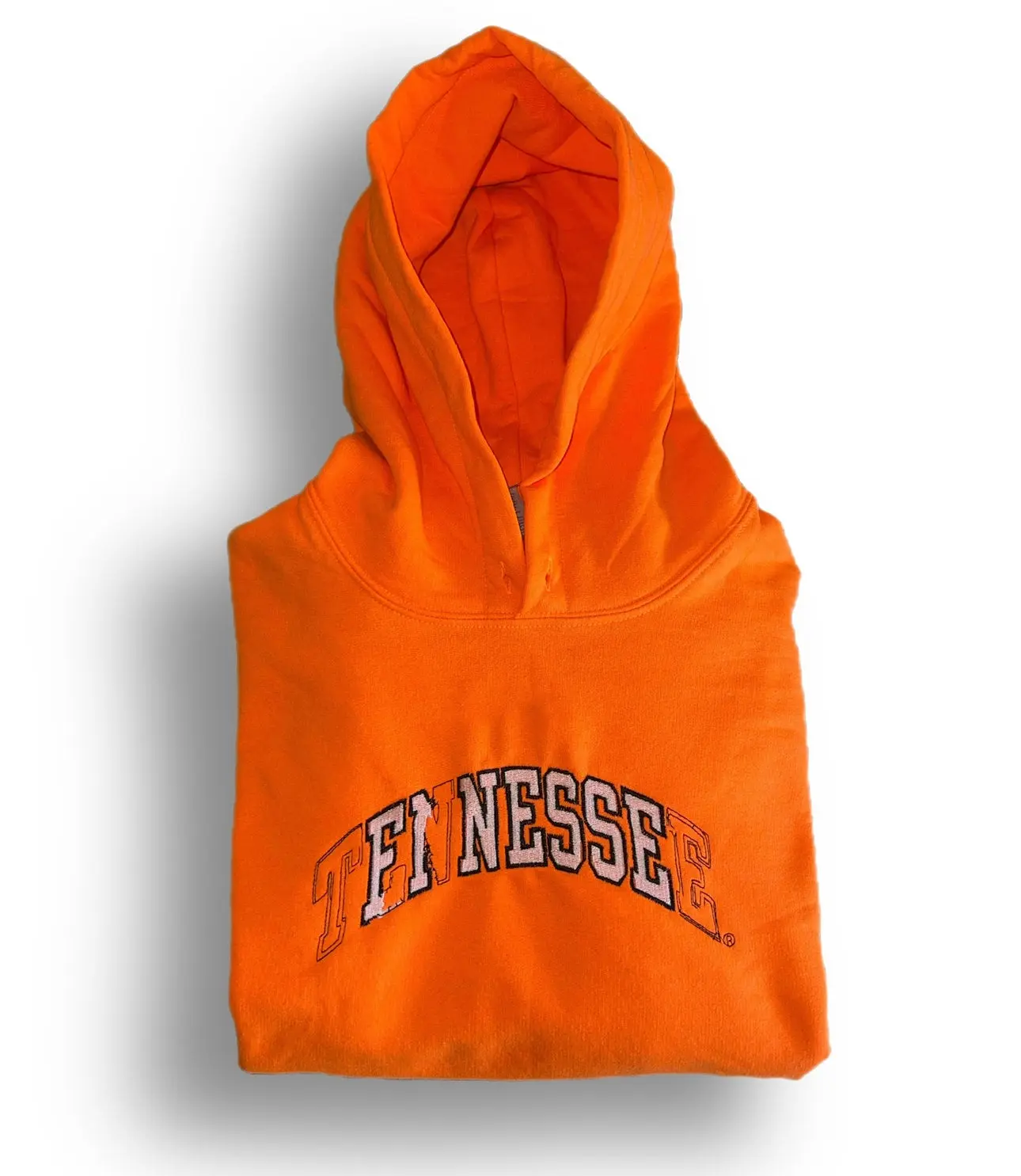 Tennessee Finesse Orange Long Sleeve Hoodie with Crewneck Unique Embroidery Inspired by Drake University of Tennessee Menswear Stylish Casual Day Fashion