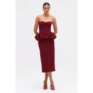 MYSTIQUE CREPE MIDI DRESS