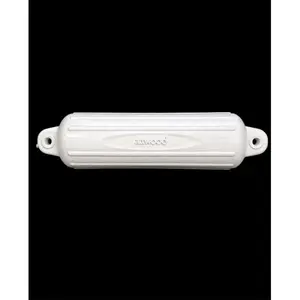 Attwood Marine 9355D1 5 x 22 in. Softside Oval Boat Fender, White